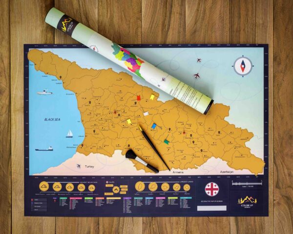 Scratch Map of Georgia - Image 3